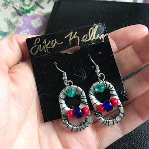 Upcycled Bottle top Earrings reduce reuse recycle